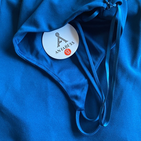 New w/Tags, Medium 1 Shoulder Backless Casual Wide Leg Jumpsuit Romper w/Pockets - Picture 3 of 4